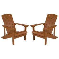 Flash Furniture Set Of 2 Charlestown All-Weather Poly Resin Wood Adirondack Chairs -Flash Furniture Sales Store GUEST 01c1a0da b1bd 4986 9b02 d20d5b7efadd