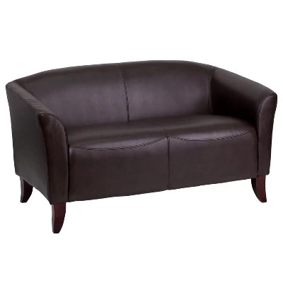 Flash Furniture HERCULES Imperial Series LeatherSoft Loveseat With Cherry Wood Feet 13 Flash Furniture HERCULES Imperial Series LeatherSoft Loveseat With Cherry Wood Feet - Image 13