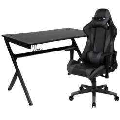 Flash Furniture Gaming Desk And Reclining Gaming Chair Set With Cup Holder, Headphone Hook & 2 Wire Management Holes -Flash Furniture Sales Store GUEST 04820f29 f7a1 4fa5 abc5 4abb677a239e