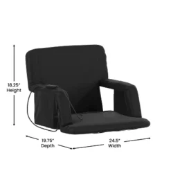 Flash Furniture Extra Wide Foldable Reclining Heated Stadium Chair With Backpack Straps - Black 29 Flash Furniture Extra Wide Foldable Reclining Heated Stadium Chair With Backpack Straps - Black -Flash Furniture Sales Store GUEST 053e37d7 3889 4071 b5d7 5383353baaa0