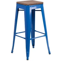 Flash Furniture 30" High Backless Metal Barstool With Square Wood Seat -Flash Furniture Sales Store GUEST 0946d13e 7d2e 40df 9af7 e339850ebed1