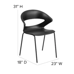 Flash Furniture HERCULES Series 440 Lb. Capacity Black Stack Chair -Flash Furniture Sales Store GUEST 09b65d0b 1975 4582 b54c 9d6fa7423797