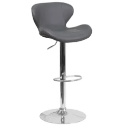 Flash Furniture Contemporary Adjustable Height Barstool With Curved Back And Chrome Base -Flash Furniture Sales Store GUEST 0aeeccd0 2754 43ec b7e8 bfe60a3a2a15