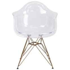 Flash Furniture Alonza Series Transparent Side Chair With Gold Base -Flash Furniture Sales Store GUEST 0b3d76c3 8aaf 4593 9fde c8d1d1d2b09d