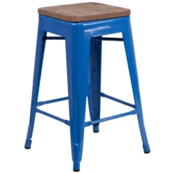Flash Furniture 24" High Backless Metal Counter Height Stool With Square Wood Seat 27 Flash Furniture 24" High Backless Metal Counter Height Stool With Square Wood Seat -Flash Furniture Sales Store GUEST 0ba76c28 85e2 44b5 b5cb 710709e14de7