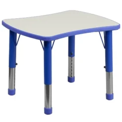 Flash Furniture 21.875"W X 26.625"L Rectangular Plastic Height Adjustable Activity Table -Flash Furniture Sales Store GUEST 0c52a941 3985 4136 a786 1e0885cce5ad