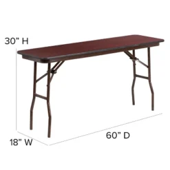 Flash Furniture 5-Foot Mahogany Melamine Laminate Folding Training Table -Flash Furniture Sales Store GUEST 0d0fa506 ff64 42fa 94d3 0705f7dcdabd