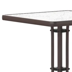 Flash Furniture Barker 23.5'' Square Tempered Glass Metal Table -Flash Furniture Sales Store GUEST 0dd21439 99fb 4605 9446 150a73069fe0