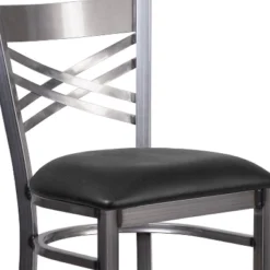 Flash Furniture Clear Coated ''X'' Back Metal Restaurant Barstool -Flash Furniture Sales Store GUEST 0e244656 5b46 4b94 a75c f087808541c7