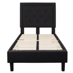 Flash Furniture Roxbury Twin Size Tufted Upholstered Platform Bed In Black Fabric 8 Flash Furniture Roxbury Twin Size Tufted Upholstered Platform Bed In Black Fabric -Flash Furniture Sales Store GUEST 0ff8a374 8358 46d9 81d3 0319342c79a6