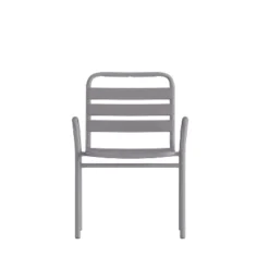 Flash Furniture Lila Commercial Metal Indoor-Outdoor Restaurant Stack Chair With Metal Triple Slat Back And Arms -Flash Furniture Sales Store GUEST 11da73d6 fcac 4a56 aff4 23d21eb52534