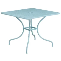 Flash Furniture Oia Commercial Grade 35.5" Square Indoor-Outdoor Steel Patio Table With Umbrella Hole -Flash Furniture Sales Store GUEST 131bc678 f49d 410c 9297 2eaa57ff4bc8