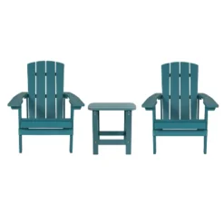 Flash Furniture 2 Pack Charlestown All-Weather Poly Resin Wood Adirondack Chairs With Side Table 27 Flash Furniture 2 Pack Charlestown All-Weather Poly Resin Wood Adirondack Chairs With Side Table -Flash Furniture Sales Store GUEST 146069bb 6101 4548 b376 1e61ba5b8bcc