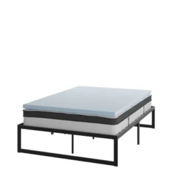 Flash Furniture 14 Inch Metal Platform Bed Frame With 10 Inch Pocket Spring Mattress In A Box And 2 Inch Cool Gel Memory Foam Topper -Flash Furniture Sales Store GUEST 148a16bc db64 4002 b38f aafe4f4d8616
