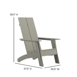 Flash Furniture Sawyer Modern All-Weather Poly Resin Wood Adirondack Chair -Flash Furniture Sales Store GUEST 159f9828 d97d 4e8e be12 2c964b61233e