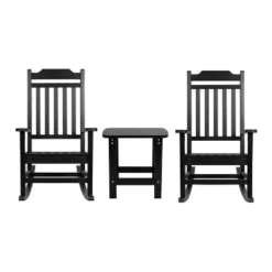 Flash Furniture Set Of 2 Winston All-Weather Poly Resin Rocking Chairs With Accent Side Table 24 Flash Furniture Set Of 2 Winston All-Weather Poly Resin Rocking Chairs With Accent Side Table -Flash Furniture Sales Store GUEST 16538ed4 c8bd 4169 970f 5b0996390c6f