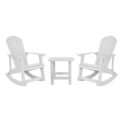 Flash Furniture Set Of 2 Savannah All-Weather Poly Resin Wood Adirondack Rocking Chairs With Side Table 24 Flash Furniture Set Of 2 Savannah All-Weather Poly Resin Wood Adirondack Rocking Chairs With Side Table -Flash Furniture Sales Store GUEST 1717ecd0 678b 4b53 8bc1 4806cd9ab273