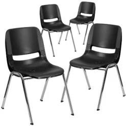 Flash Furniture 4 Pack HERCULES Series 661 Lb. Capacity Ergonomic Shell Stack Chair With 16'' Seat Height -Flash Furniture Sales Store GUEST 17c42eaf ac19 4de6 b60a f9797f9b5107