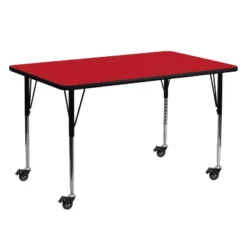 Flash Furniture Mobile 24''W X 60''L Rectangular HP Laminate Activity Table - Standard Height Adjustable Legs 5 Flash Furniture Mobile 24''W X 60''L Rectangular HP Laminate Activity Table - Standard Height Adjustable Legs -Flash Furniture Sales Store GUEST 1d808d10 2b78 419c b1b0 66d530759af9