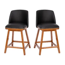 Flash Furniture Julia Set Of 2 Transitional Upholstered Counter Stools With Nailhead Trim And Solid Wood Frames -Flash Furniture Sales Store GUEST 1f923090 6e07 4fc9 9414 b0546e4c61b6
