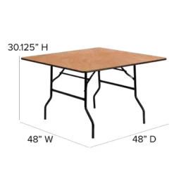 Flash Furniture 4-Foot Square Wood Folding Banquet Table -Flash Furniture Sales Store GUEST 204f1f10 0551 4fe1 b0ad 1cb0c1863e8a