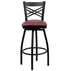 Flash Furniture Black ''X'' Back Swivel Metal Barstool -Flash Furniture Sales Store GUEST 2075a152 063c 4e1e aae7 e407f66cc411