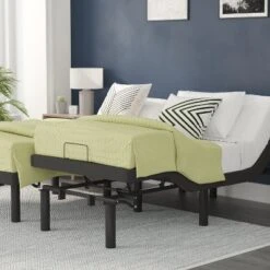 Flash Furniture Selene Adjustable Upholstered Bed Base With Wireless Remote, Three Leg Heights, & Independent Head/Foot Incline -Flash Furniture Sales Store GUEST 2092f454 86aa 44fb b180 6acc000ae00e