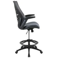 Flash Furniture High Back Mesh Spine-Back Ergonomic Drafting Chair With Adjustable Foot Ring And Adjustable Flip-Up Arms -Flash Furniture Sales Store GUEST 213352e6 1035 4998 81fd 413d78f12a8a