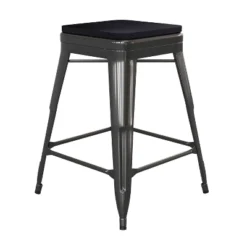 Flash Furniture Cierra Set Of 4 Commercial Grade 24" High Backless Metal Indoor Counter Height Stools With All-Weather Poly Resin Seats -Flash Furniture Sales Store GUEST 218547df 56d3 4cb9 ab5f 1576bd7762ba