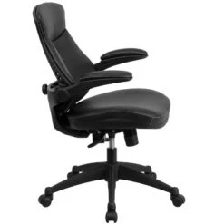 Flash Furniture Kale Mid-Back Black LeatherSoft Executive Swivel Ergonomic Office Chair With Back Angle Adjustment And Flip-Up Arms -Flash Furniture Sales Store GUEST 22494865 9217 4503 aa61 0a5426338a13