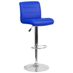 Flash Furniture Contemporary Vinyl Adjustable Height Barstool With Rolled Seat And Chrome Base -Flash Furniture Sales Store GUEST 2360601e 1ea6 4400 bf6b 0d0a90790463