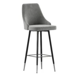 Flash Furniture Shelly Set Of 2 Commercial LeatherSoft Bar Height Stools With Solid Black Metal Frames And Chrome Accented Feet And Footrests -Flash Furniture Sales Store GUEST 2423c995 a960 411c 8114 cc4ec64b5c5b