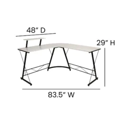 Flash Furniture L-Shaped Desk 71.5" Computer Corner Desk, Home Office Corner Desk, Gaming Desk, Space Saving, Easy To Assemble -Flash Furniture Sales Store GUEST 24b26d26 d7e1 4328 918d 05b7e26905d8