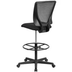Flash Furniture Ergonomic Mid-Back Mesh Drafting Chair With Black Fabric Seat And Adjustable Foot Ring -Flash Furniture Sales Store GUEST 24f11412 73e1 4ff2 ba16 cb95ff6e7569