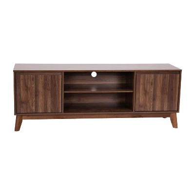 Flash Furniture Hatfield Mid-Century Modern TV Stand For Up To 64 Inch TV's - 60 Inch Media Center With Adjustable Center Shelf And Dual Soft Close Doors 12 Flash Furniture Hatfield Mid-Century Modern TV Stand For Up To 64 Inch TV's - 60 Inch Media Center With Adjustable Center Shelf And Dual Soft Close Doors - Image 12