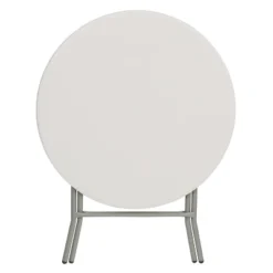 Flash Furniture 2.63-Foot Round Granite White Plastic Folding Table -Flash Furniture Sales Store GUEST 259e0aad 7850 4198 af42 245d2a7cecfb