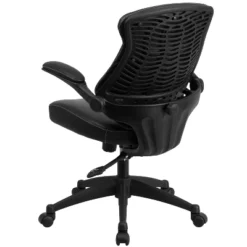 Flash Furniture Kale Mid-Back Black LeatherSoft Executive Swivel Ergonomic Office Chair With Back Angle Adjustment And Flip-Up Arms -Flash Furniture Sales Store GUEST 275da4f4 6389 47f5 89f8 285f39cbee67