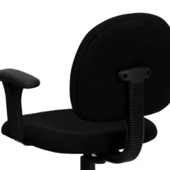Flash Furniture Wayne Mid-Back Black Fabric Swivel Task Office Chair With Adjustable Arms -Flash Furniture Sales Store GUEST 283ec1d1 16f4 4d4f a560 613b8c6e40b4