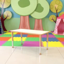 Flash Furniture 23.625"W X 47.25"L Rectangular Plastic Height Adjustable Activity Table -Flash Furniture Sales Store GUEST 2942703c a9e0 4609 9391 2d7ceef48b01