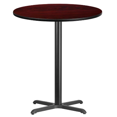 Flash Furniture 36'' Round Laminate Table Top With 30'' X 30'' Bar Height Table Base 2 Flash Furniture 36'' Round Laminate Table Top With 30'' X 30'' Bar Height Table Base - Image 2