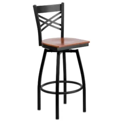 Flash Furniture Black ''X'' Back Swivel Metal Barstool -Flash Furniture Sales Store GUEST 2a2bd5a4 6fca 4ef9 9b26 45caa1aae2da