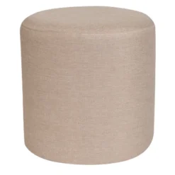 Flash Furniture Barrington Taut Upholstered Round Ottoman Pouf