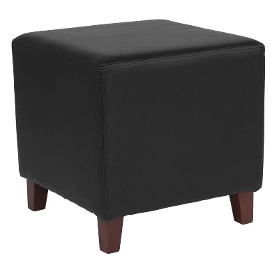 Flash Furniture Ascalon Taut Upholstered Cube Ottoman Pouf 7 Flash Furniture Ascalon Taut Upholstered Cube Ottoman Pouf - Image 7