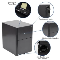 Flash Furniture Work From Home Kit - Black Computer Desk, Ergonomic Mesh Office Chair And Locking Mobile Filing Cabinet With Side Handles -Flash Furniture Sales Store GUEST 2ba157bf 6cb6 4e7f a432 5ff87e58261a