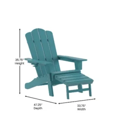 Flash Furniture Newport HDPE Adirondack Chair With Cup Holder And Pull Out Ottoman, All-Weather HDPE Indoor/Outdoor Lounge Chair -Flash Furniture Sales Store GUEST 2cb48d5d b116 4063 bc58 ef1effa6dfec