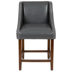 Flash Furniture Carmel Series 24" High Transitional Wood Counter Height Stool With Accent Nail Trim, Set Of 2 -Flash Furniture Sales Store GUEST 2cda1eea de1a 49e0 88a4 7f3e33d1b10c