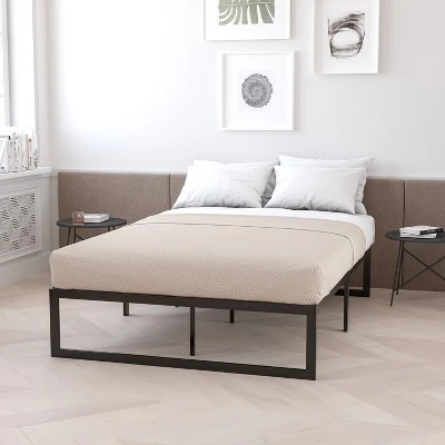 Flash Furniture 14 Inch Metal Platform Bed Frame With 10 Inch Pocket Spring Mattress In A Box (No Box Spring Required) 12 Flash Furniture 14 Inch Metal Platform Bed Frame With 10 Inch Pocket Spring Mattress In A Box (No Box Spring Required) - Image 12