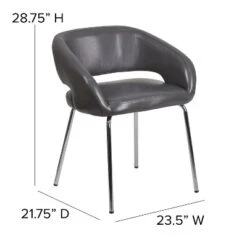 Flash Furniture Fusion Series Contemporary LeatherSoft Side Reception Chair With Chrome Legs -Flash Furniture Sales Store GUEST 2eec2a0a a975 4132 b026 2709eb0a8d85