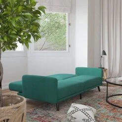 Flash Furniture Sophia Premium Split Back Sofa Futon, Convertible Sleeper Couch For Small Spaces In Soft Upholstery With Solid Wooden Legs -Flash Furniture Sales Store GUEST 2f3a4076 eaed 45cc bfec 5fb1e46f0d9e