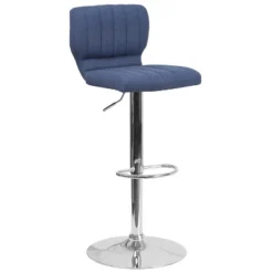 Flash Furniture Contemporary Vinyl Adjustable Height Barstool With Vertical Stitch Back And Chrome Base -Flash Furniture Sales Store GUEST 2f5e0792 307c 45c5 ad64 db6a9b2118d1